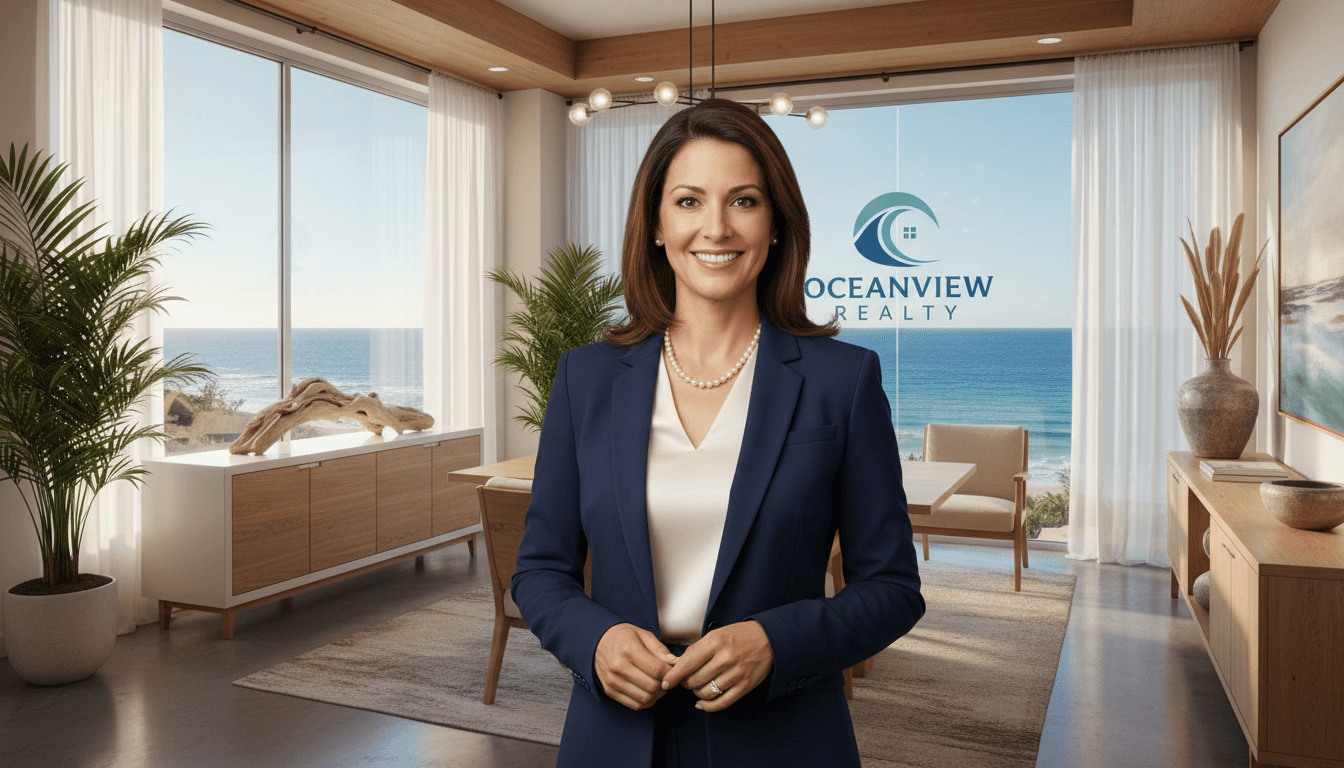 Alyssa Demere, Oceanside real estate expert, in professional setting